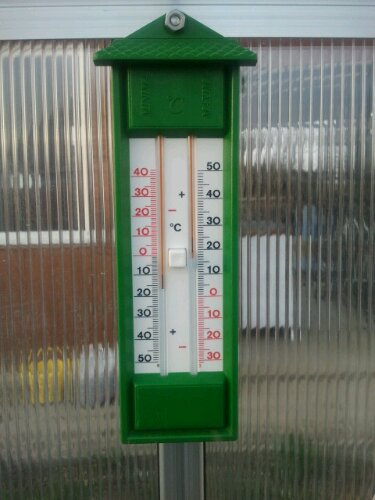 Minimum-Maximum-Thermometer für das Gewächshaus Minimum-Maximum-Thermometer für das Gewächshaus