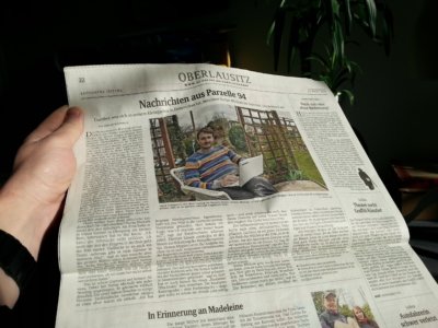 Parzelle94 in der Sächsischen Zeitung