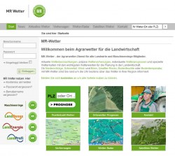 Screenshot MR-wetter.de Dieses ist die Startseite von MR-Wetter.de