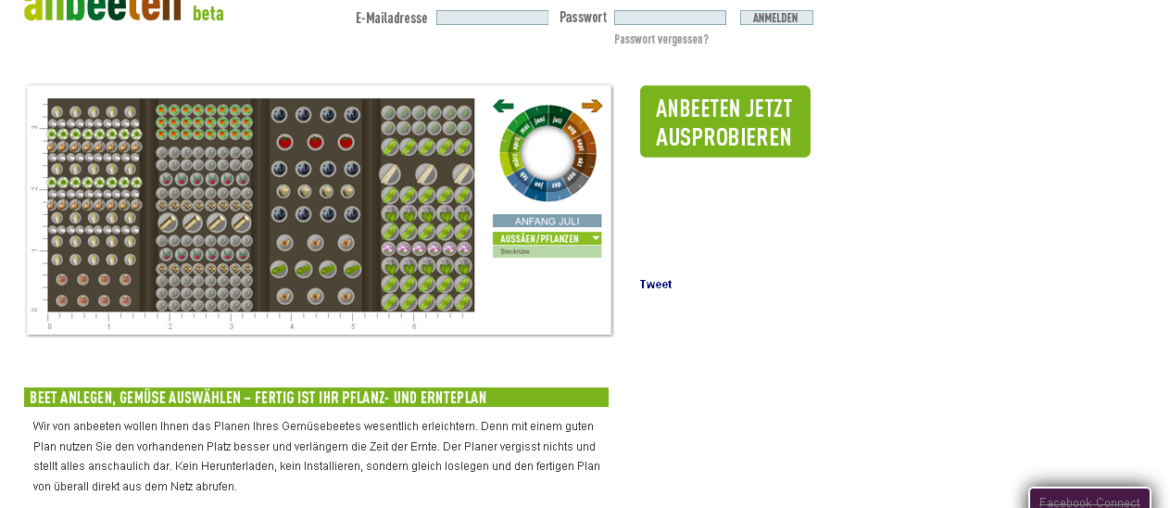 Beetplanung leicht gemacht – anbeeten.de ist leider nicht mehr verfügbar Startseite des Projekts www.anbeeten.de