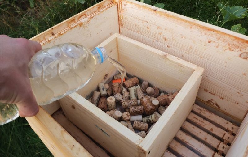 Das Jahr 2013 in der Parzelle94 – Rückblick – August Fütterung der Bienen nach der Honigernte im September