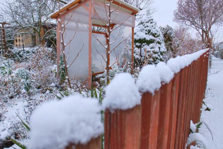 Tomatenhaus Winter Dezember 2014