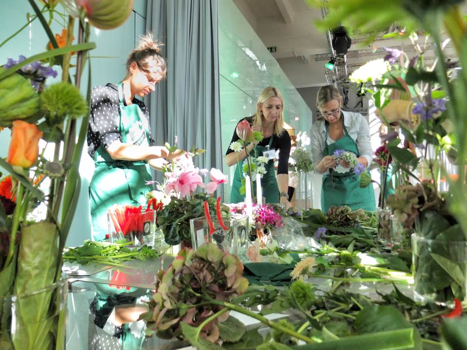 1000gutegruende Bloggerevent 2015 Parzelle94 Blumenarrangements herstellen