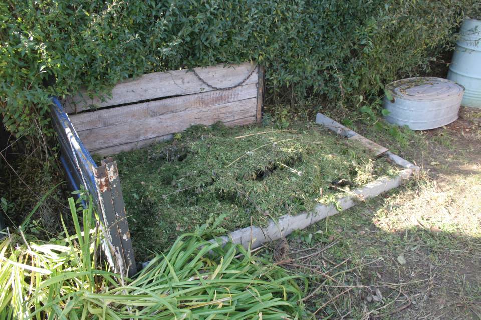 Garten winterfest machen Parzelle94 mit Rasenschnitt mulchen